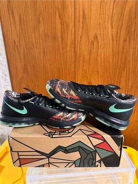 Nike KD 6 Nola Gumbo 2014 647781-930 Multi-Color/Green Glow/Black Men's